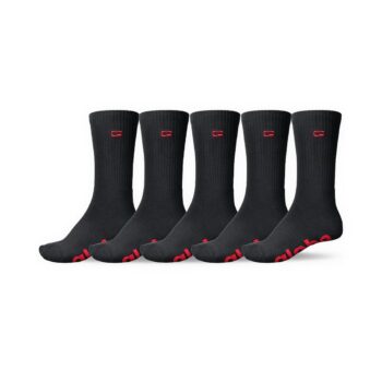 Globe OG Logo Hi Crew Socks 5 Pack - Black