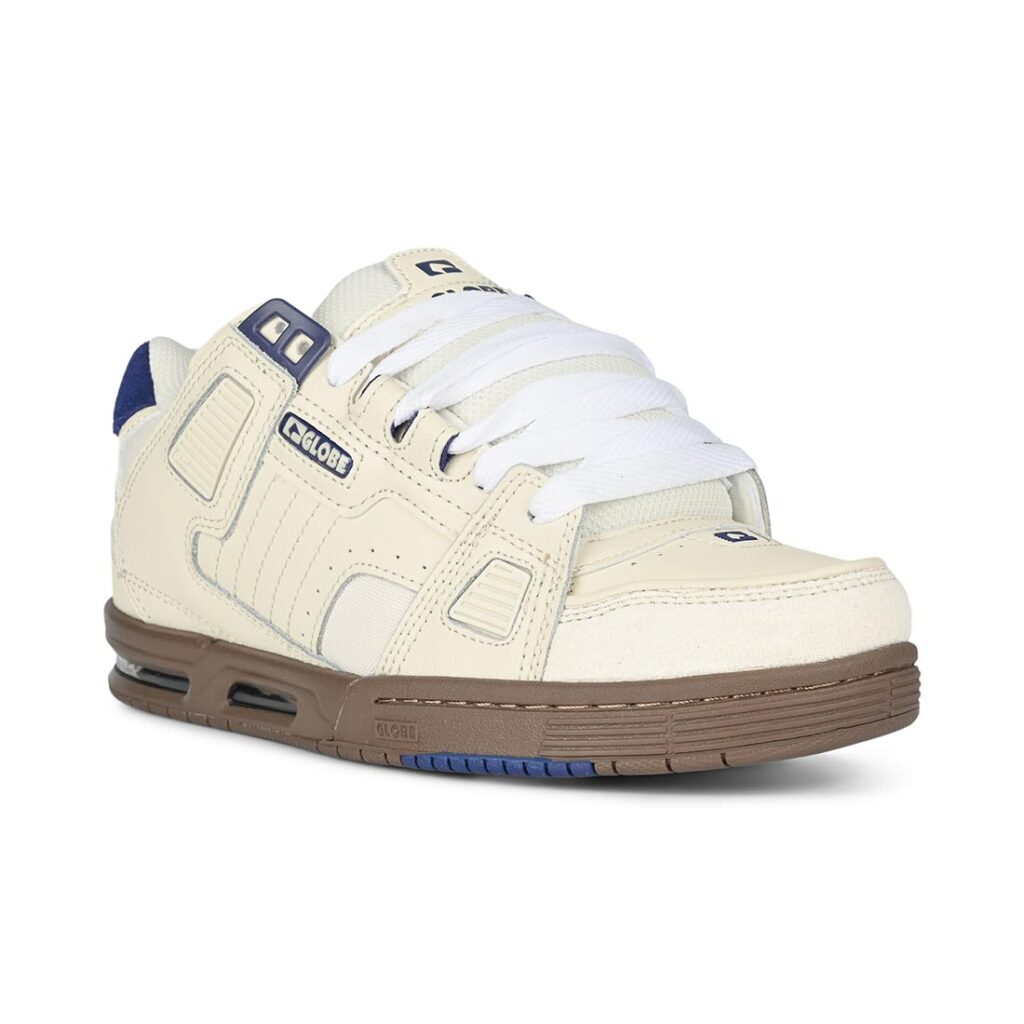 Globe Sabre Skate Shoes - Antique White/Blue