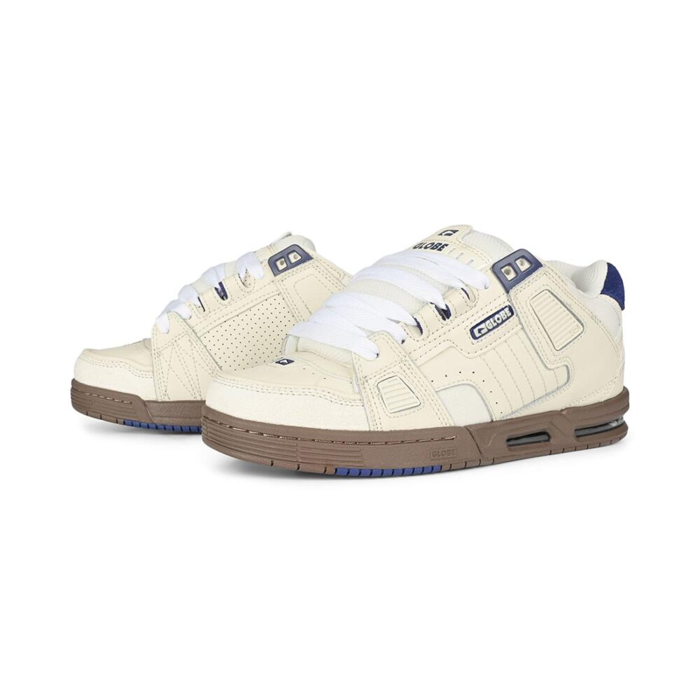 Globe Sabre Skate Shoes - Antique White/Blue