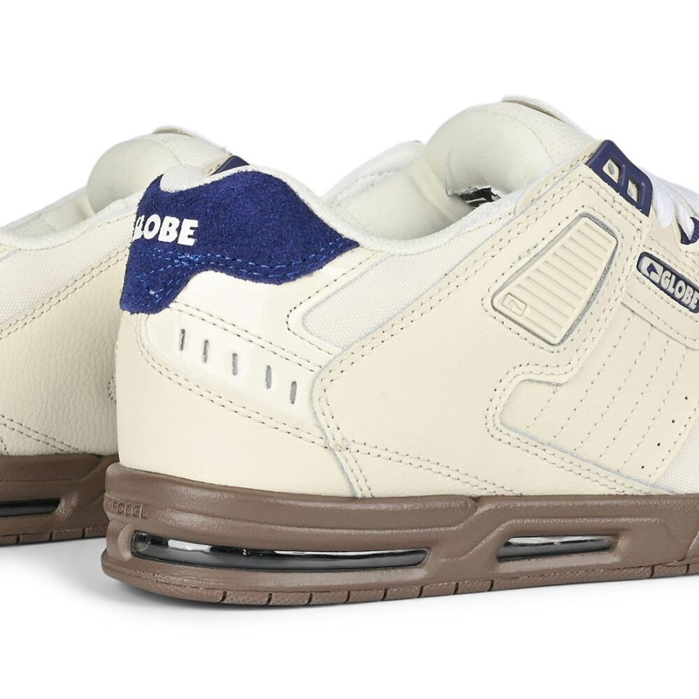 Globe Sabre Skate Shoes - Antique White/Blue