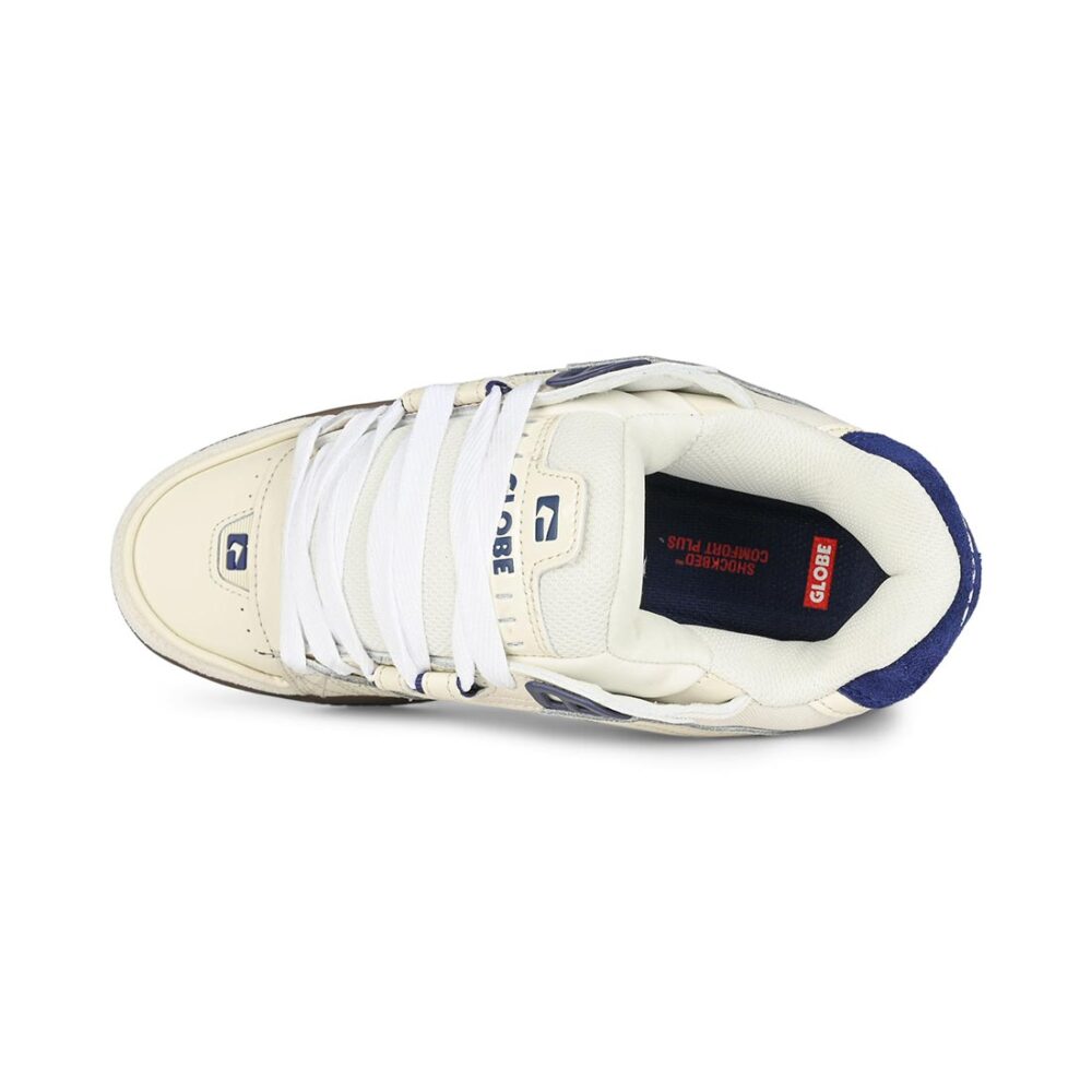 Globe Sabre Skate Shoes - Antique White/Blue