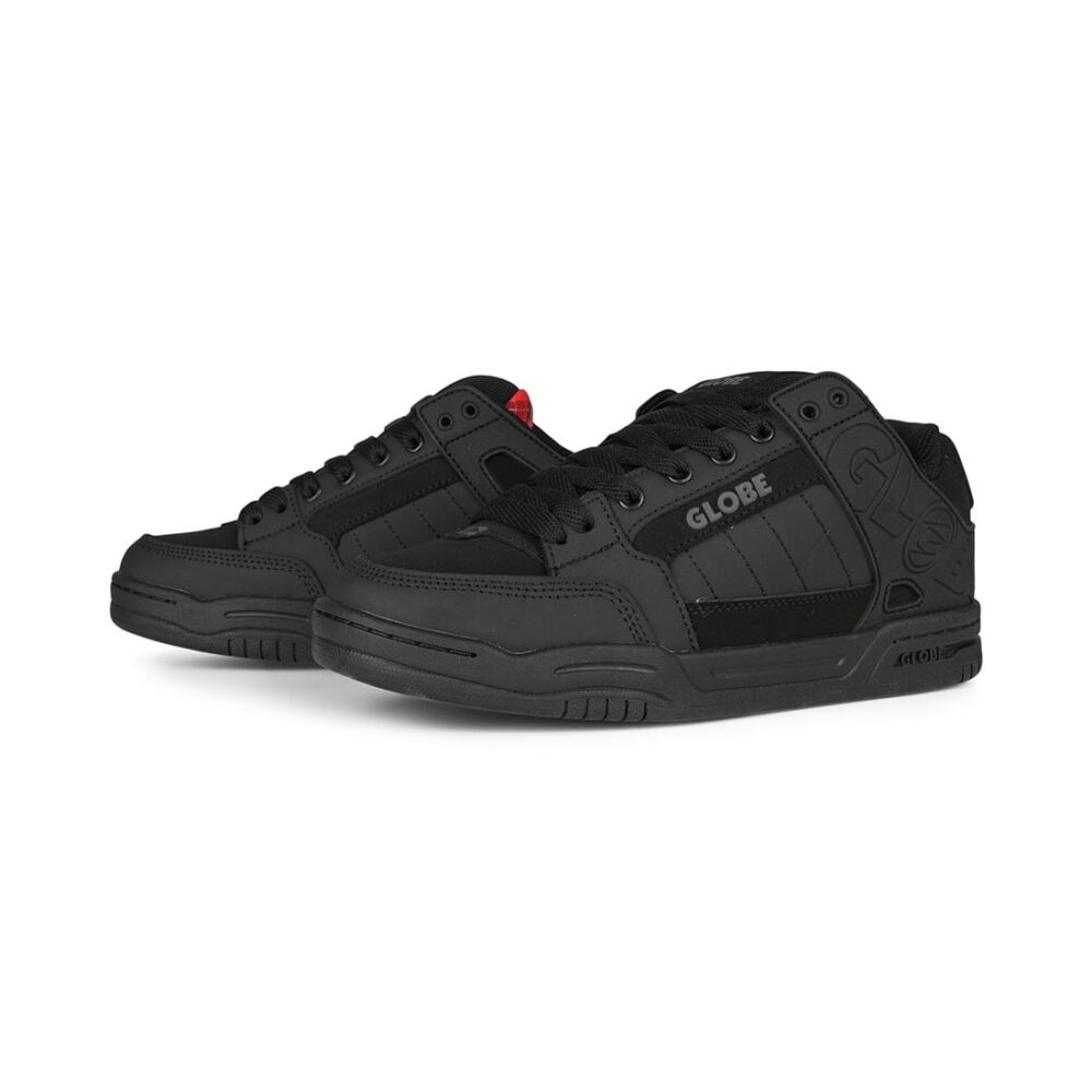 Globe Tilt Skate Shoes - Black/Red/Tartan