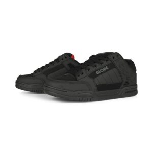 Globe Tilt Skate Shoes - Black/Red/Tartan