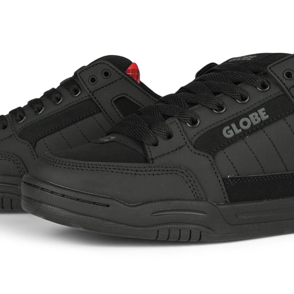 Globe Tilt Skate Shoes - Black/Red/Tartan