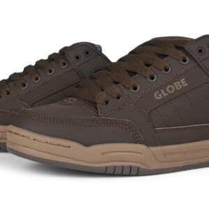 Globe Tilt Skate Shoes - Brown/Blue/Tartan