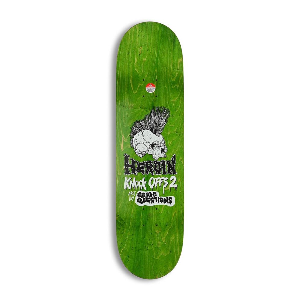 Heroin Skateboards Dalton Dern Pirate 8.75" Deck