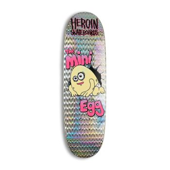 Heroin Skateboards Mini Egg 8.38" Deck - Holo Foil