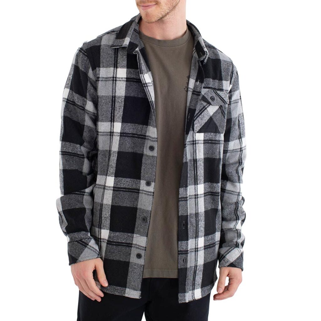 Hurley B999 Heavy Weight Flannel L/S Shirt - Black