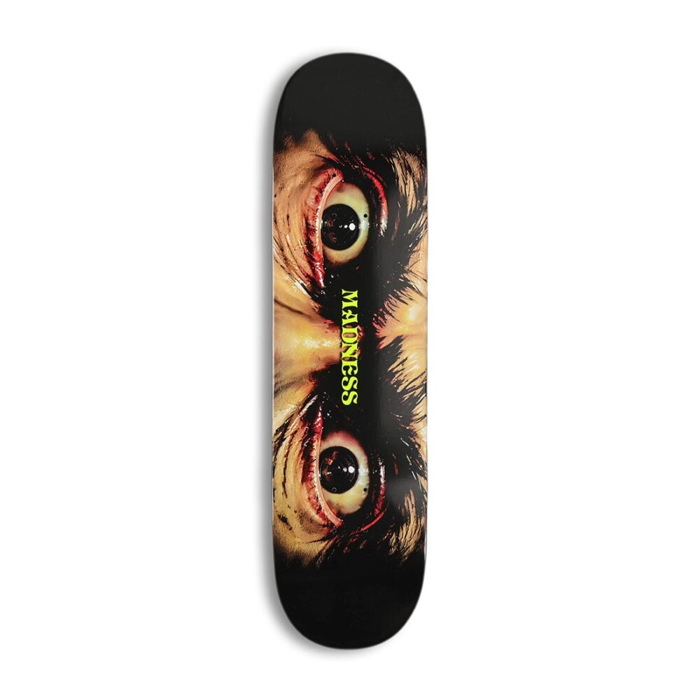 Madness Eyes R7 Skateboard Deck - Black