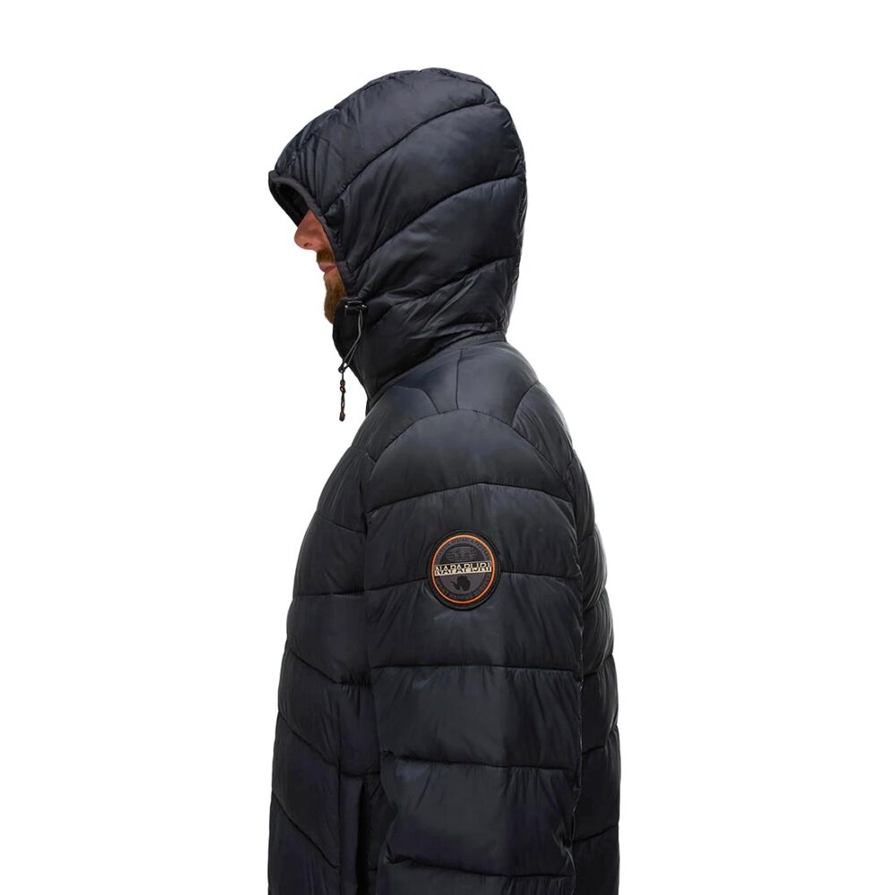 Napapijri Aerons Hooded Puffer Jacket - Black Beauty