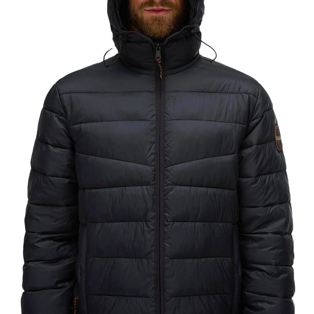 Napapijri Aerons Hooded Puffer Jacket - Black Beauty