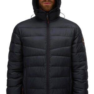 Napapijri Aerons Hooded Puffer Jacket - Black Beauty