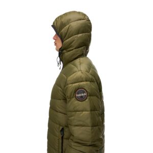 Napapijri Aerons Hooded Puffer Jacket - Olive Night