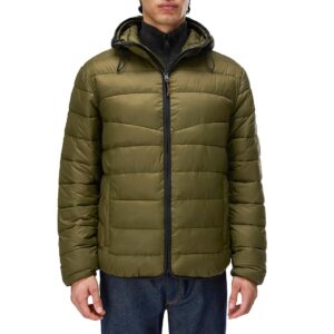 Napapijri Aerons Hooded Puffer Jacket - Olive Night