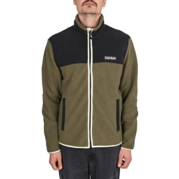 Napapijri Dergana Zip-Up Fleece - Olive Night
