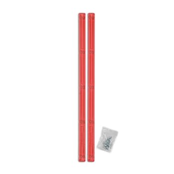 Opera Clear 14" Skateboard Rails (2 Pack) - Red