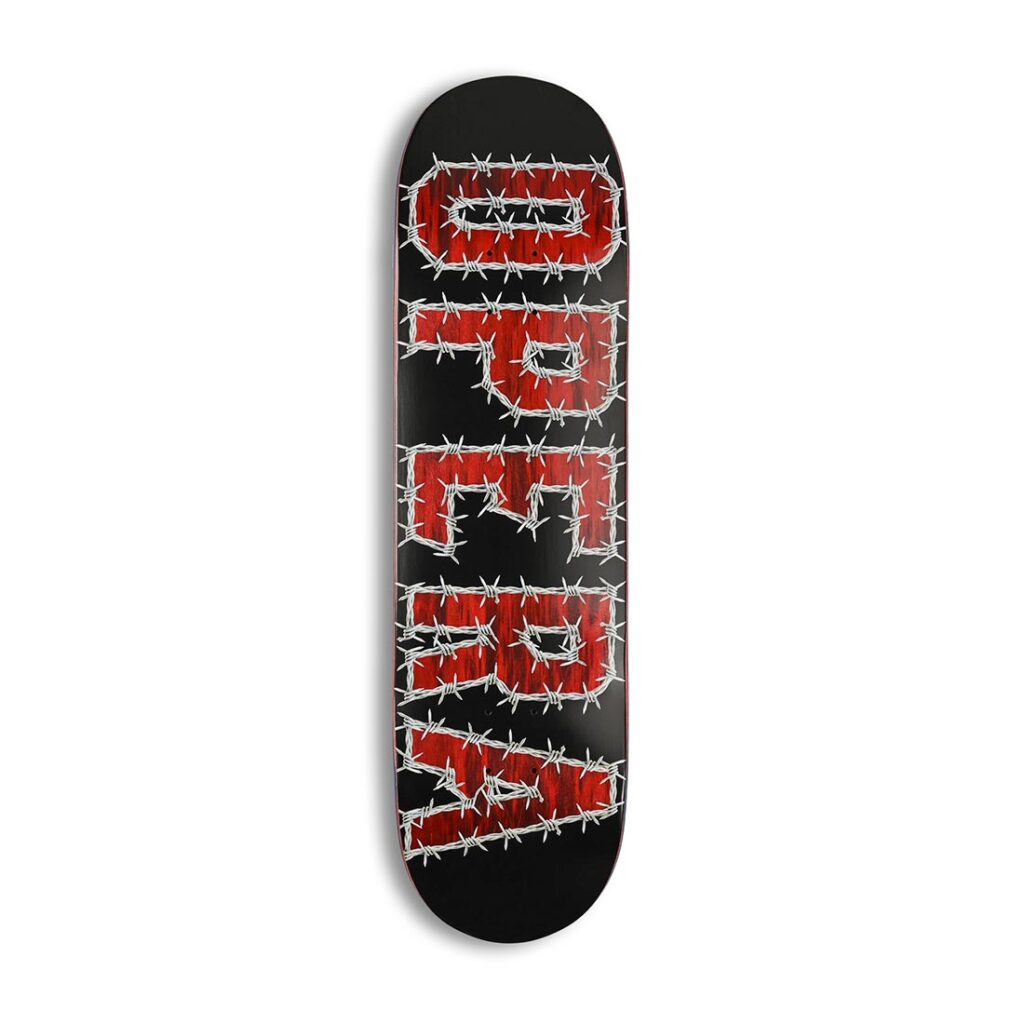 Opera Wire Ex7 8.5" Skateboard Deck - Black/Red