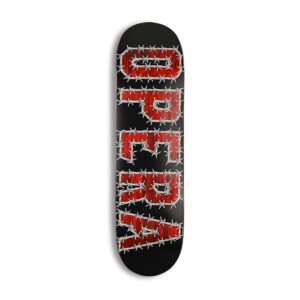 Opera Wire Ex7 8.5" Skateboard Deck - Black/Red