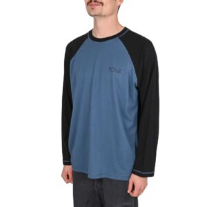 Polar Stevie L/S T-Shirt - Grey Blue/Black