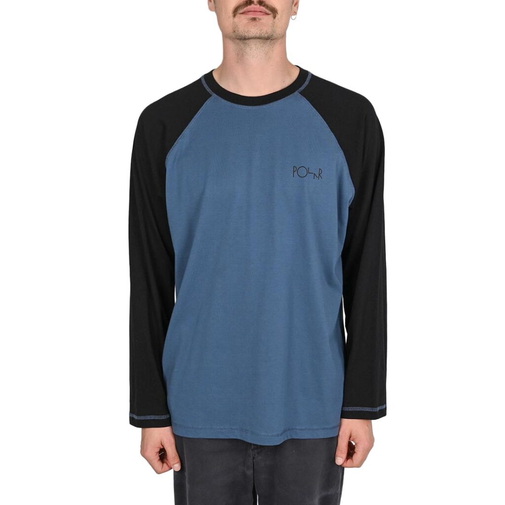 Polar Stevie L/S T-Shirt - Grey Blue/Black