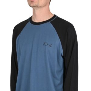 Polar Stevie L/S T-Shirt - Grey Blue/Black