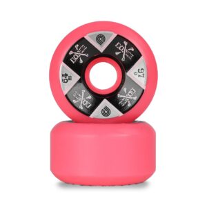 Powell Peralta Cross Bones 97a 64mm Skateboard Wheels - Pink