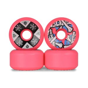 Powell Peralta Cross Bones 97a 64mm Skateboard Wheels - Pink