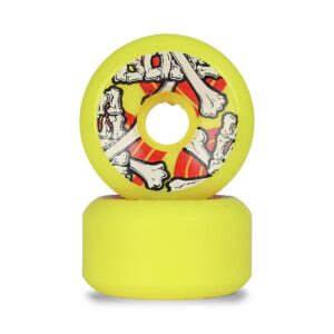 Powell Peralta Cross Bones 97a 64mm Skateboard Wheels - Yellow