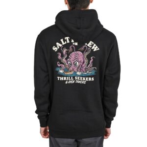 Salty Crew Kraken Monster Pullover Hoodie - Black