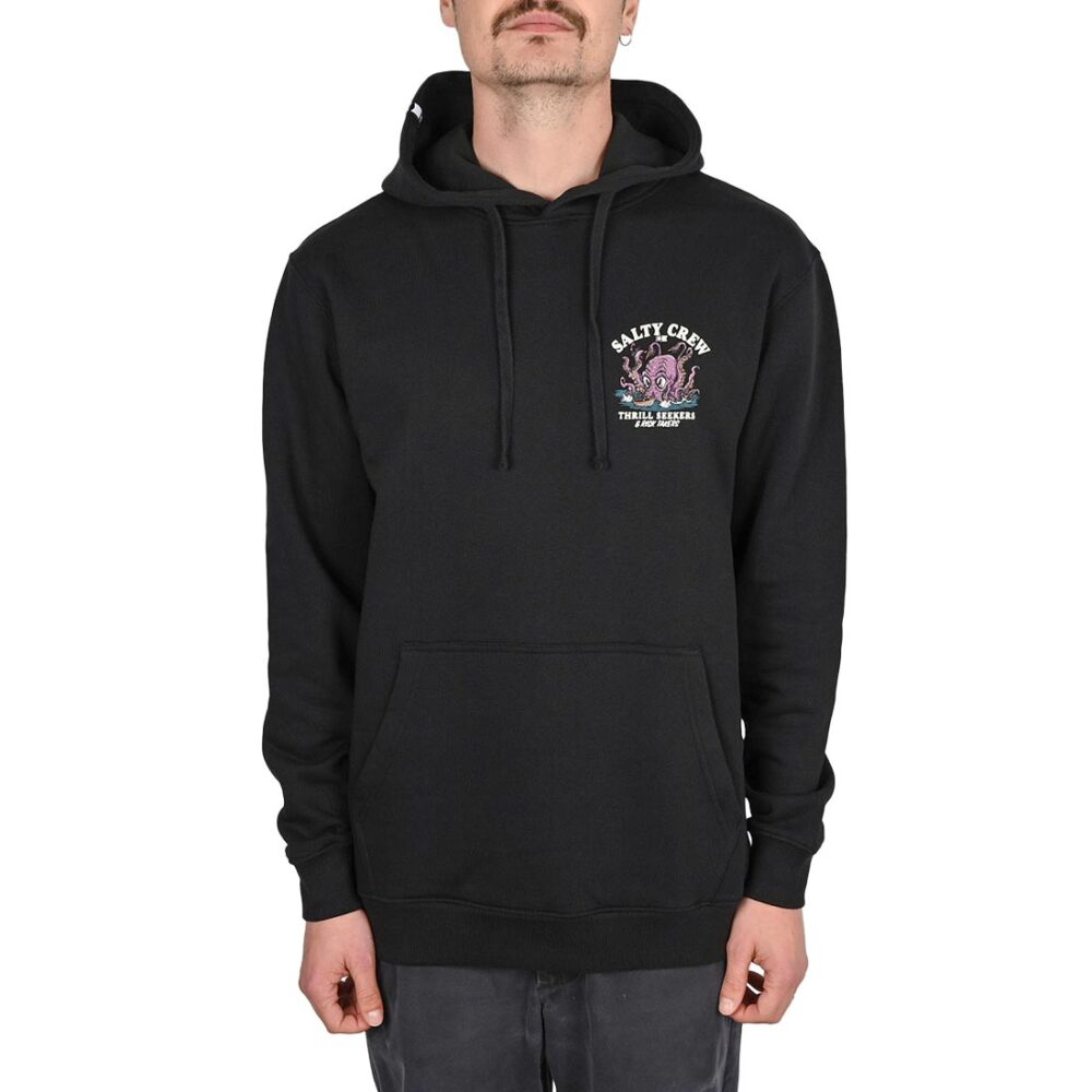 Salty Crew Kraken Monster Pullover Hoodie - Black