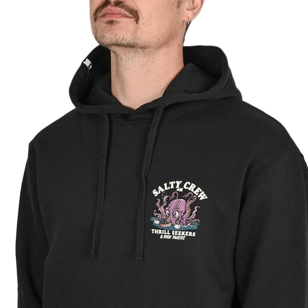 Salty Crew Kraken Monster Pullover Hoodie - Black