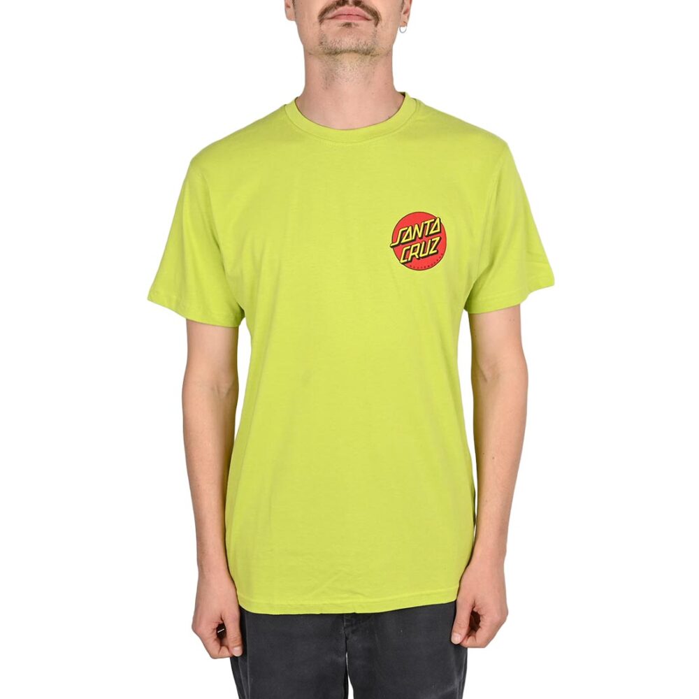 Santa Cruz Classic Dot Chest S/S T-Shirt - Green Glow