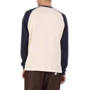 Santa Cruz Classic Strip Raglan L/S T-Shirt - Wax Paper/Midnight Blue