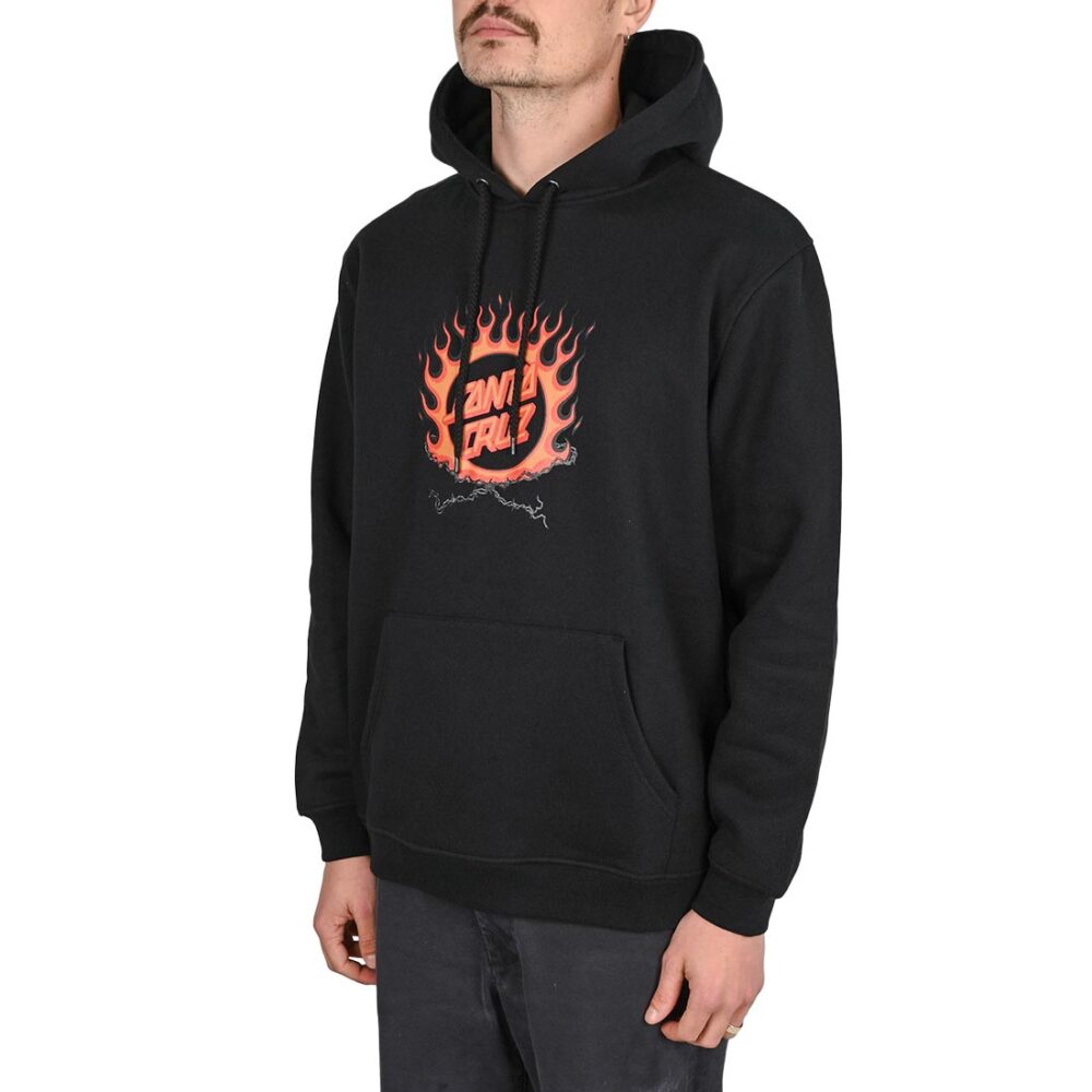Santa Cruz Forging Dot Centre Pullover Hoodie - Black