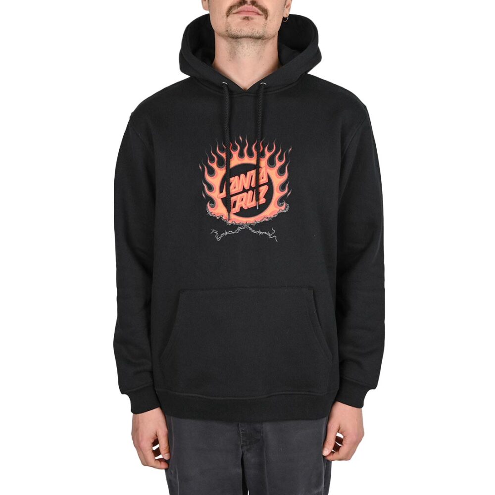 Santa Cruz Forging Dot Centre Pullover Hoodie - Black