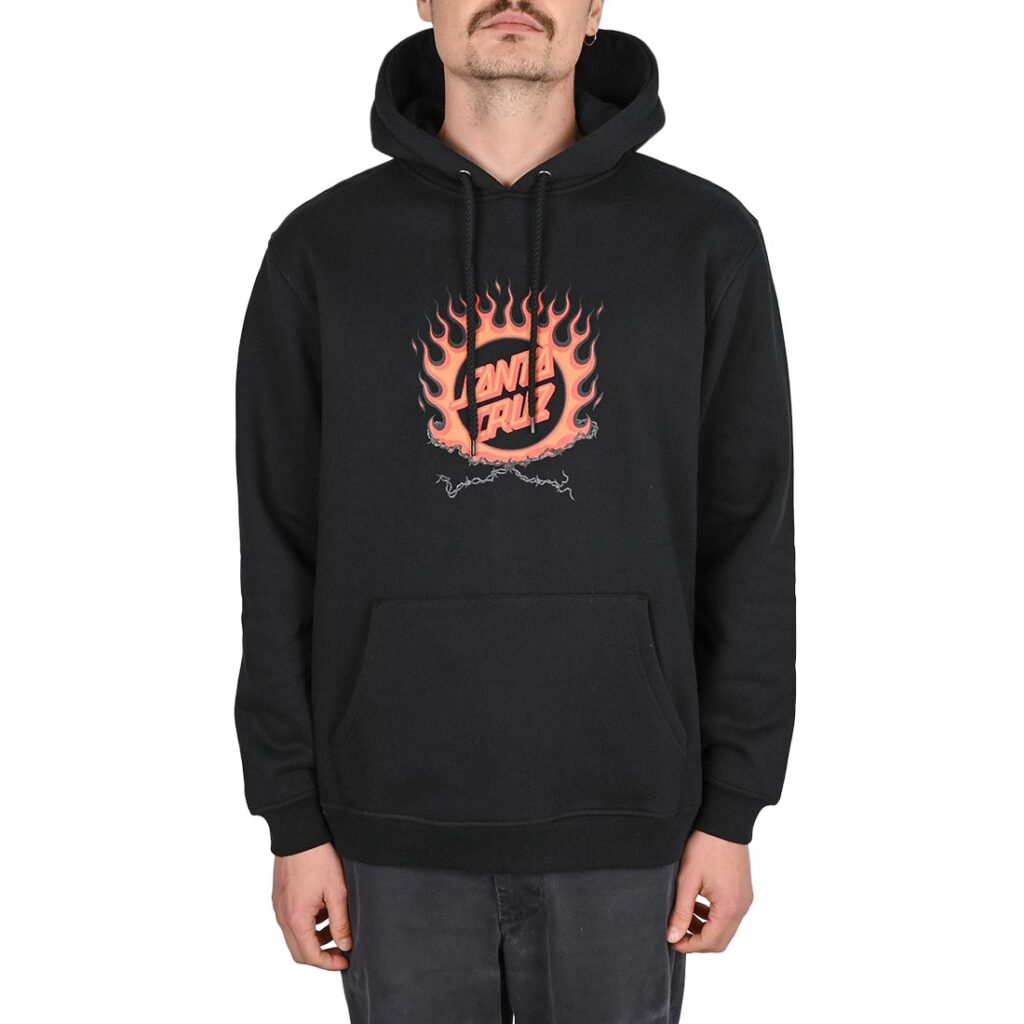Santa Cruz Forging Dot Centre Pullover Hoodie - Black
