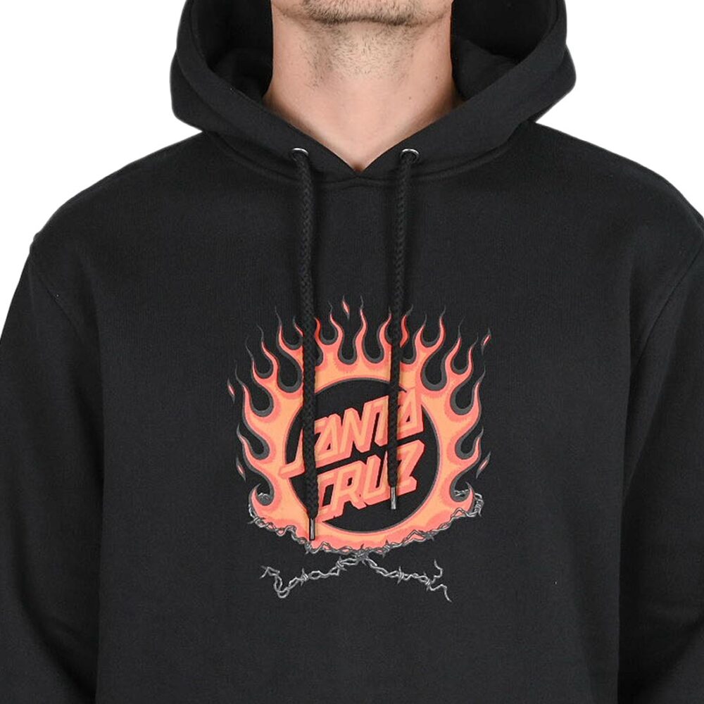 Santa Cruz Forging Dot Centre Pullover Hoodie - Black