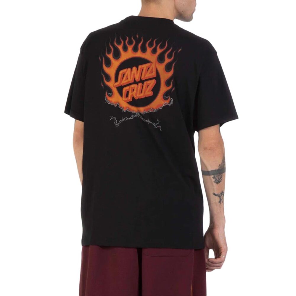 Santa Cruz Forging Dot S/S T-Shirt - Black