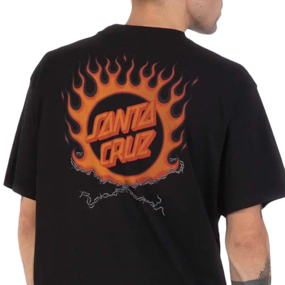 Santa Cruz Forging Dot S/S T-Shirt - Black