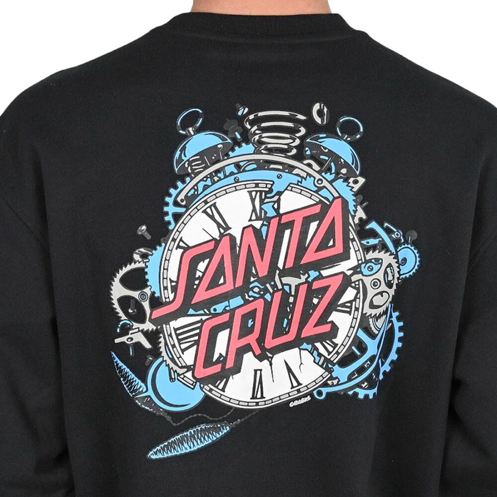 Santa Cruz Grabke Exploding Dot Crew Sweater - Black