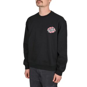 Santa Cruz Grabke Exploding Dot Crew Sweater - Black