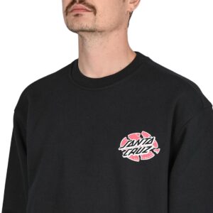 Santa Cruz Grabke Exploding Dot Crew Sweater - Black