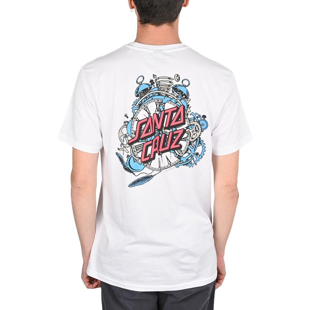 Santa Cruz Grabke Exploding Dot S/S T-Shirt - White