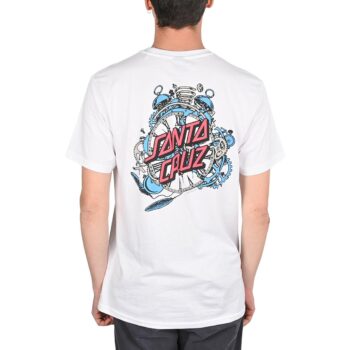 Santa Cruz Grabke Exploding Dot S/S T-Shirt - White