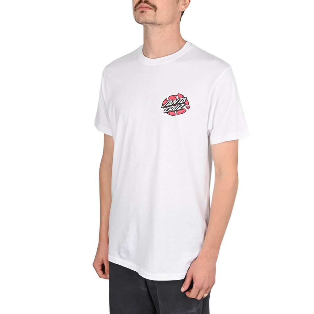 Santa Cruz Grabke Exploding Dot S/S T-Shirt - White