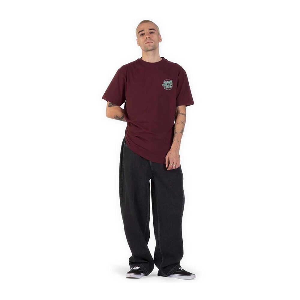 Santa Cruz Scourge Dot S/S T-Shirt - Dark Plum