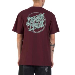 Santa Cruz Scourge Dot S/S T-Shirt - Dark Plum