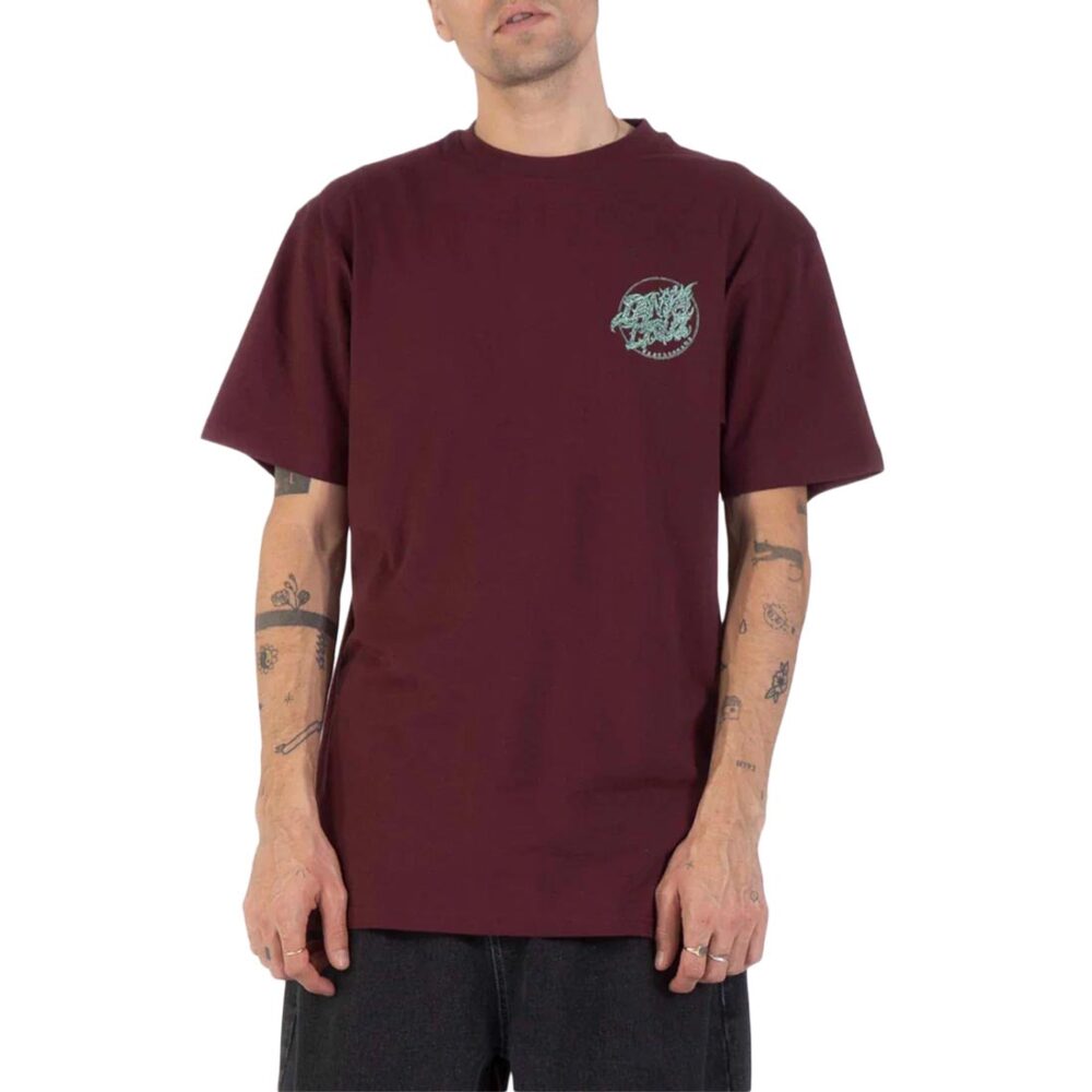 Santa Cruz Scourge Dot S/S T-Shirt - Dark Plum