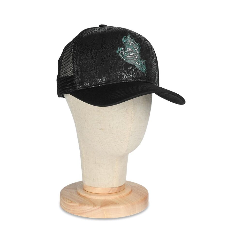 Santa Cruz Scourge Hand Mesh Back Cap - Black