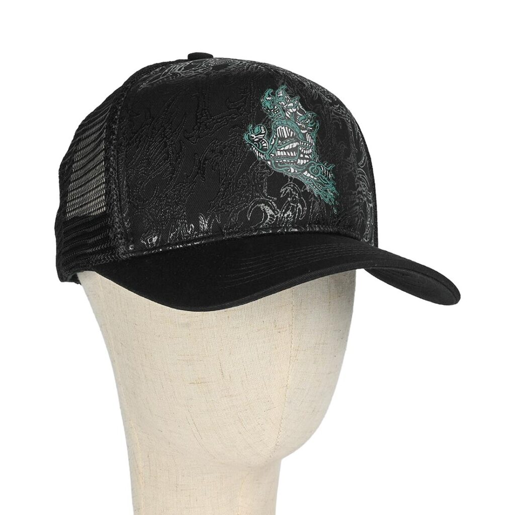 Santa Cruz Scourge Hand Mesh Back Cap - Black
